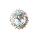 Bague Bague sertie d'une Aigue Marine et Diamants 58 Facettes