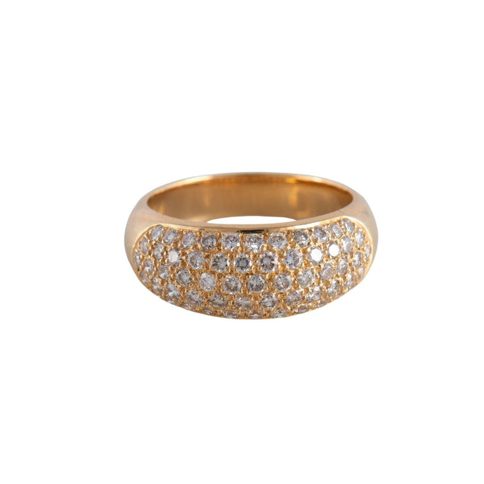 Bague Bague jonc pavage Diamants or jaune 58 Facettes