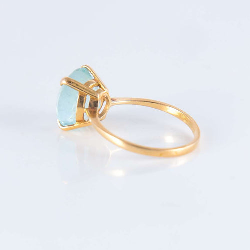 Bague 50 Bague Solitaire bleue 58 Facettes JE204