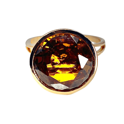 Bague 58 Bague Citrine 58 Facettes AB177