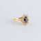 Bague 48 Bague Marguerite or jaune Saphir Diamants 58 Facettes FM50
