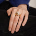 Ring 54 / Yellow / 750‰ Gold Toi et Moi pearl and diamond ring 58 Facettes 130160R