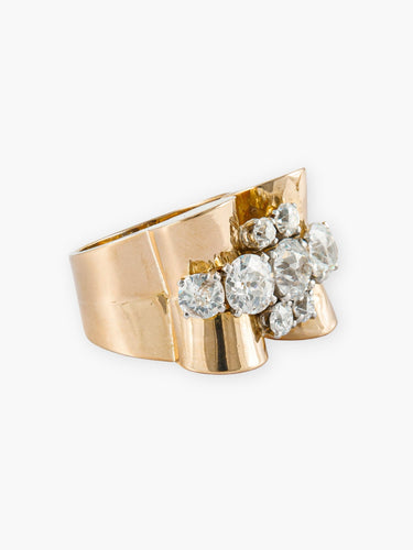 Bague Bague Rouleau 1940 Or Jaune & Diamants 58 Facettes 210002-4033