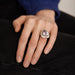 Ring 47 / White/Grey / 750‰ Gold “Subtile reason” ring MAUBOUSSIN 58 Facettes 200019R