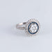 Ring 57 Art Deco Style Ring Diamonds Sapphires 58 Facettes 1