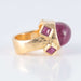 Ring 52 Cabochon Pink Tourmaline Ring 58 Facettes 1
