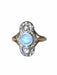 Bague marquise opale et diamants 58 Facettes