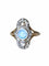 Bague marquise opale et diamants 58 Facettes