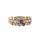 Bague 56 Bague Mosaïque multicolore 58 Facettes JE132