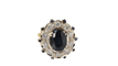 Bague 49 Bague entourage en or jaune, saphir ovale et diamants 58 Facettes 31888