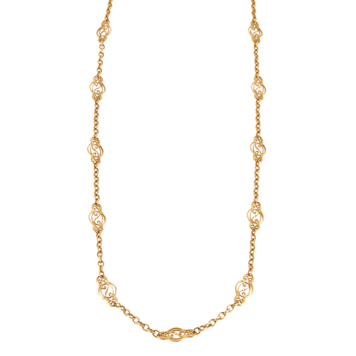 Collier Collier motifs filigranés en or jaune 58 Facettes P2L12