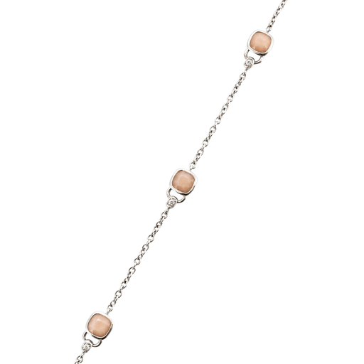 Bracelet POIRAY – Bracelet INDIRA Quartz rose Diamants 58 Facettes