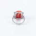 Ring Coral Ring Black Diamonds 58 Facettes B0956