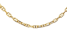 Necklace 70cm Navy mesh long necklace filed in yellow gold 58 Facettes 32468