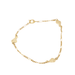 Bracelet Pear pattern bracelet Yellow gold Diamonds 58 Facettes E359522B