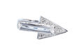 Bague Bague flèche cristal blanc diamants en or blanc 58 Facettes 111-38418-48
