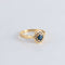 Bague 54 Bague Saphir entourage Diamants 58 Facettes FM54