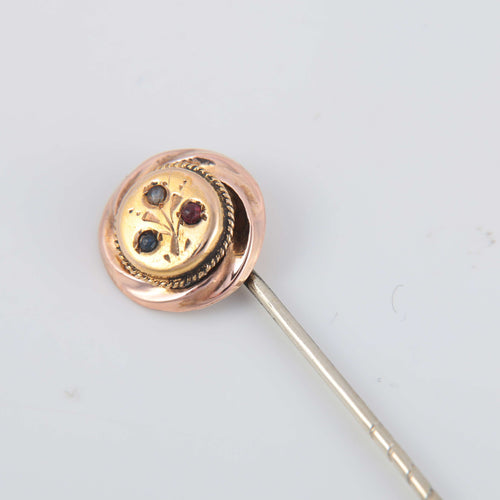 Broche Epingle de cravate motif bouquet 58 Facettes 1