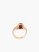 Ring 52 Cabochon garnet rose gold ring 58 Facettes B9953