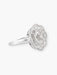 Ring Round Ring “Flower” White Gold & Diamonds 58 Facettes 210032