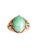 Bague Bague chevalière boule vintage en or rose et jade 58 Facettes