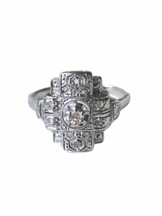 Bague de fiançailles Art Deco diamants 58 Facettes