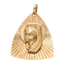 Pendant Triangular virgin pendant in yellow gold 58 Facettes E360145