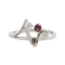 Bague 47 Bague Or blanc Rubis Diamants 58 Facettes REF 1053/16