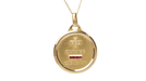AUGIS pendant - Love medal necklace Yellow gold Diamonds 58 Facettes 31912