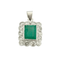 Pendentif Pendentif Platine Emeraude Diamants 58 Facettes EL2-103