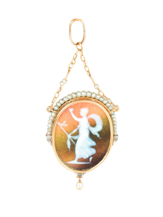 Pendentif Pendentif Camée Perles 58 Facettes BCO144