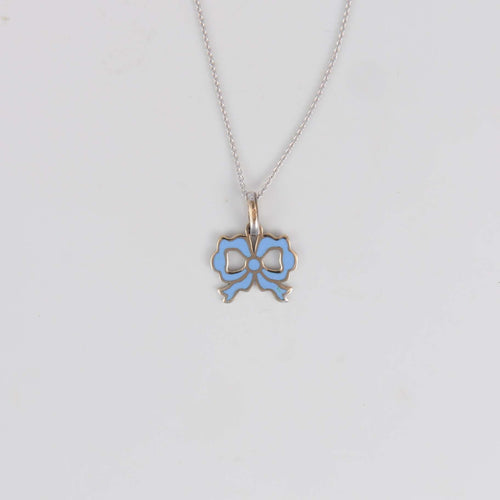 Collier Collier Noeud bleu 58 Facettes 1
