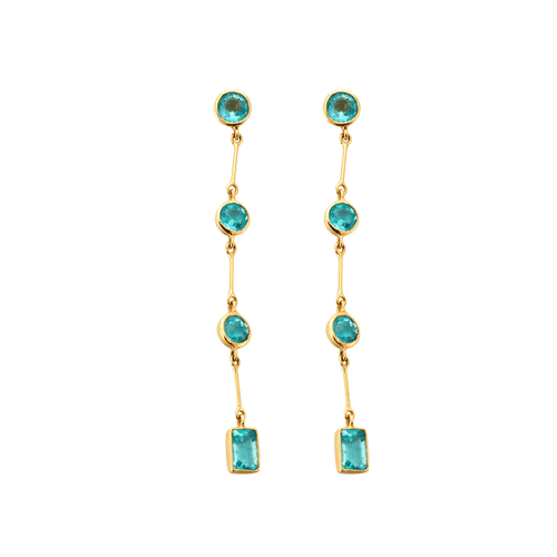 Boucles d'oreilles Boucles d'oreilles Apatites 58 Facettes