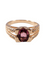 Bague Bague en or rose Diamants et tourmaline 58 Facettes 5587