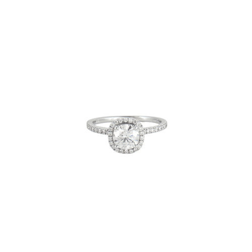 Bague 51 Bague or blanc diamants 0.82ct 58 Facettes