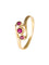 Bague Bague trois Rubis 58 Facettes C0112