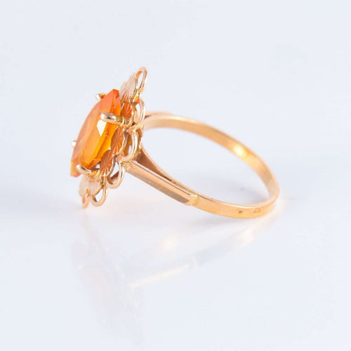 Bague 51 Bague Marquise Citrine 58 Facettes Ref JE245