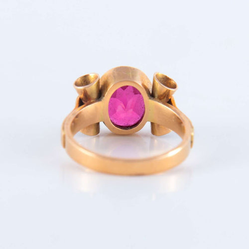 Bague 51 Bague Pierre rouge 58 Facettes 151