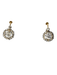 Dormeuses earrings in yellow gold, diamonds 58 Facettes
