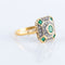 Bague 50 Bague Emeraudes Diamants Style Art Déco 58 Facettes 162
