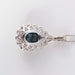 Sapphire and Diamond Necklace White Gold 58 Facettes