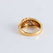 Ring 54 Pavement Diamond Ring yellow gold 58 Facettes FM113
