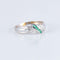 Bague 57 Bague fine Emeraudes 58 Facettes JE248