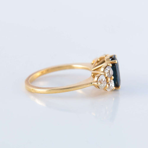 Bague 53 Bague Saphir Diamants 58 Facettes 1