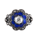 Ring 55 Blue Email and Diamond Ring 58 Facettes 220424