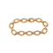 Bracelet or jaune, maillons texturés et diamants 58 Facettes