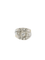 Bague 54 Bague tank Or blanc Platine Diamants 58 Facettes J162