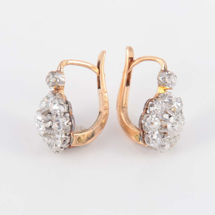Boucles d'oreilles Boucles d'oreilles Style Pompadour Diamants 58 Facettes 0