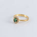 Ring Marguerite Emerald Ring 12 Diamonds 58 Facettes 1