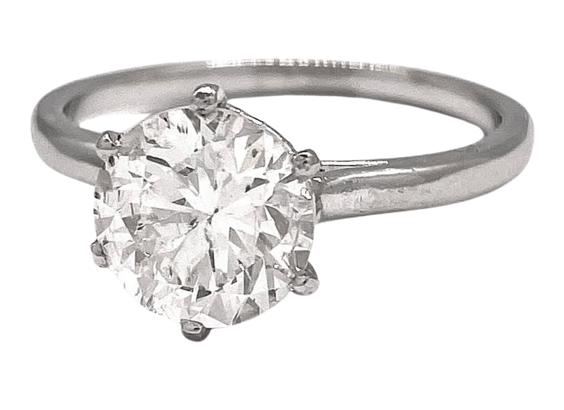 Solitaire diamant platine sale